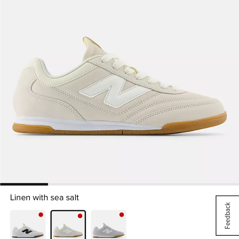 New Balance Suede Sneakers with Gum Sole